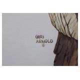 Geri Arnold Bald Eagle Illustration Print - 15 x 20 Inches on Paper