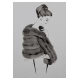 Geri Arnoldo 14 x 17 Inch Double-Sided Fashion Illustration