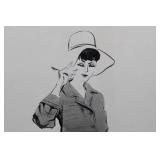 Geri Arnold Fashion Illustration of Woman in Hat - 10 x 16 Inches