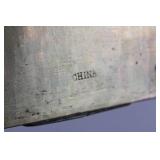 Brass Engraved Floral Tray with Scalloped Edges - Made in China