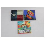 Austin Coasters, French Pancake Pan, Knife Sharpener & Roll-Up Dish Rack