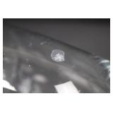 Crystal Glass Decanter with Stopper - Engraved Floral Pattern