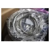 Assorted Bicycle Tires, Inner Tubes & Spokes in Cardboard Box