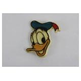 Disney Donald Duck Enamel Pins - 3 Character-Head Pins and Donald Duck Figure Keychain