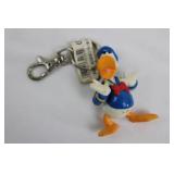 Disney Donald Duck Enamel Pins - 3 Character-Head Pins and Donald Duck Figure Keychain