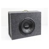 Rockford Fosgate Powered Subwoofer in Carpeted Enclosure - Car Audio Speaker Box
