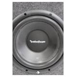 Rockford Fosgate Powered Subwoofer in Carpeted Enclosure - Car Audio Speaker Box