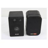 KLH Model 403A Bookshelf Speaker & Audix Powered Speaker (Lot of 2)