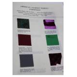 American Fabrics Treasury of Textiles Past and Present (1948) and Fabric Swatch Portfolio