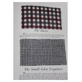 American Fabrics & Forstmann Vintage Textile Pages & Swatches