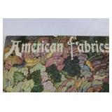 Enka Rayon & American Fabrics Vintage Fashion Ad Pages - Mid-Century Textiles
