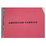 Enka Rayon & American Fabrics Vintage Fashion Ad Pages - Mid-Century Textiles