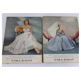 Enka Rayon & American Fabrics Vintage Fashion Ad Pages - Mid-Century Textiles
