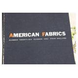 American Fabrics Magazine - Fall 1952 & Summer 1953 with Textile Swatches