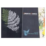 American Fabrics Magazine - Fall 1952 & Summer 1953 with Textile Swatches