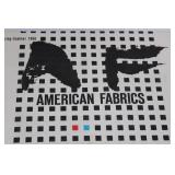American Fabrics No. 71 Spring-Summer 1966 & No. 74 Winter-Spring 1967 - Magazine Pair with Swatches