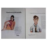 American Fabrics No. 71 Spring-Summer 1966 & No. 74 Winter-Spring 1967 - Magazine Pair with Swatches