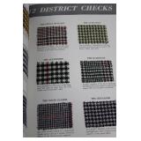 American Fabrics Fall 1962 Issue 58 - District Checks Swatch Patterns