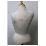 Dress Form Mannequin on Wooden Tripod Stand - Full Torso Display