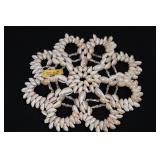 Made in the Philippines Cowrie Shell Bead Necklaces - Hand-Strung Circular Shell Jewelry