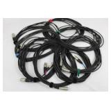 Assorted XLR Microphone Cables for Pro Audio