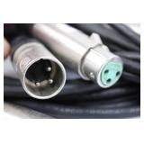 Assorted XLR Microphone Cables for Pro Audio