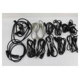 13-Piece IEC Power Cables Assortment - US Plugs to IEC C13/C7 Ends
