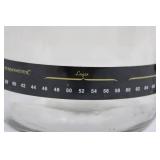 Two Glass One Gallon Jugs with Thermometer Band - Embossed ONE GALLON