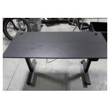 Industrial Black Textured Work Table / Workbench with Cable Pass-Through Holes