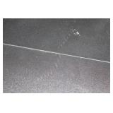 Industrial Black Textured Work Table / Workbench with Cable Pass-Through Holes
