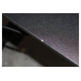 Industrial Black Textured Work Table / Workbench with Cable Pass-Through Holes