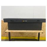 Northern Tool + Equipment Low-Profile Crossover Truck Toolbox with Removable Tray, 69in. x 20in. x 13in., Aluminum, Textured Matte Black, Pull Handle Latches