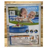 INTEX Easy Set 8 ft x 24in Above Ground Pool, Round Inflatable Swimming Pool, Pump Not Included #28106EH