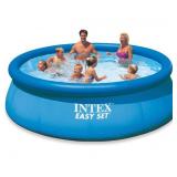 ^Intex 12ft X 30in Easy Set Pool Set, Easy to Install - 28131EH Msrp $119.99
