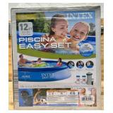 ^Intex 12ft X 30in Easy Set Pool Set, Easy to Install - 28131EH Msrp $119.99