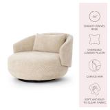 ^Cole & Rye Oversized Swivel Chair Msrp $499.99