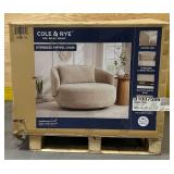 ^Cole & Rye Oversized Swivel Chair Msrp $499.99