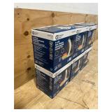 Commercial Electric Lot of 6- 4 in. Adjustable CCT Integrated LED Recessed Light Trim Can Light with 4 Trim Color Trim Options 1000 Lumens Dimmable