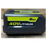 RYOBI OEM 40V LITHIUM BATTERY 6AH OP40605VNM