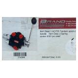 Brand Hydraulics Directional Control Valve, 3,000 PSI #314366 Msrp $129.99