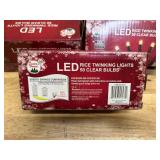 Santa's Forest 50-count clear LED rice twinkling light set (lot of 5)