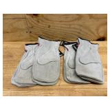 BDG brand split leather mitt one size (lot of 4)