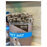 Mud Away Pet Mat (lot of 2, blue and brown)