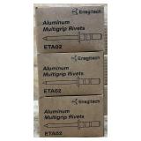 Enegitech Multi Grip Aluminum Steel Mandrel Pop Rivets, Enegitech ET06 Cordless Rivet Gun lot of 15 see description