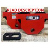 Ironton Manual Push Trolley, 4400-Lb. Capacity, Adjustable for 3-1/5in. 8in. I-Beams #57134 Msrp $99.999