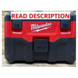 Milwaukee M18 Cordless Wet/Dry Vacuum, Tool Only, Model## 0880-20 #332409 Msrp $159.00