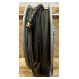 Klutch Auto-Rewind Air Hose Reel with 3/8in. x 50ft. Rubber Hose, 300 PSI #73430 Msrp $139.99