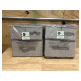 mDesign Fabric Hanging Organizer - Over Closet Rod Storage (lot of 2)