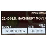 Strongway Machinery Mover, 26,400-Lb. Capacity, 8 Rollers #5000000 Msrp $279.99