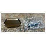 Liberty 1-3/4  Elongated Hex Knob Champange Bronze lot of 10